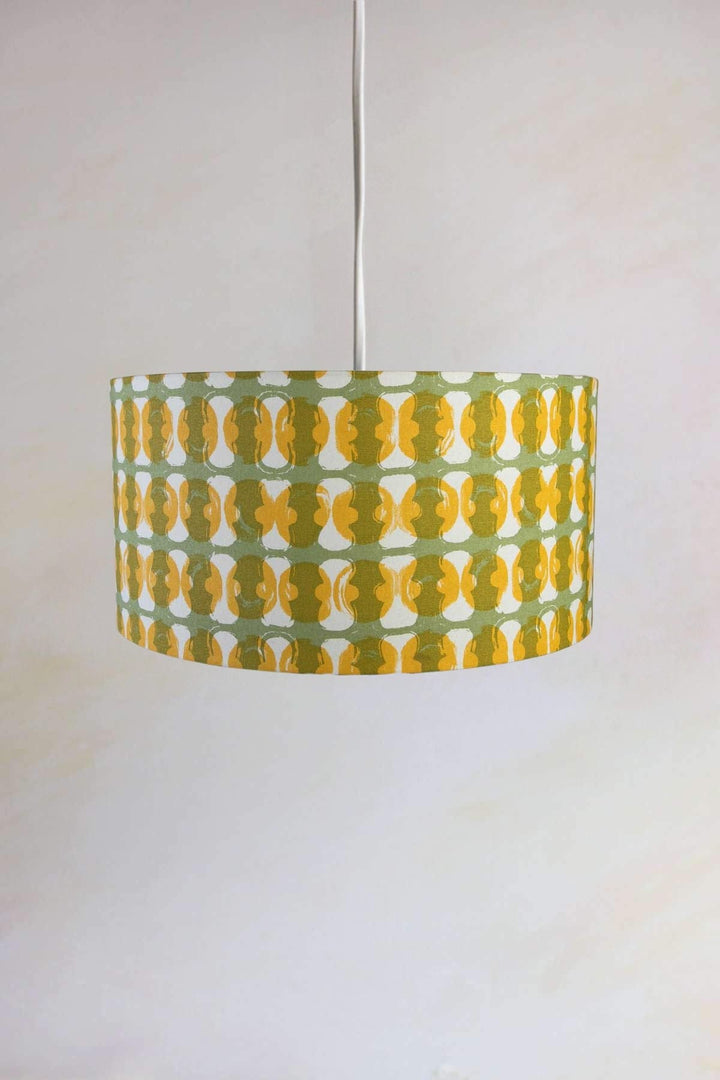 PENDANT LAMPS Marica Extra Large Drum Pendant (Green Pepper)
