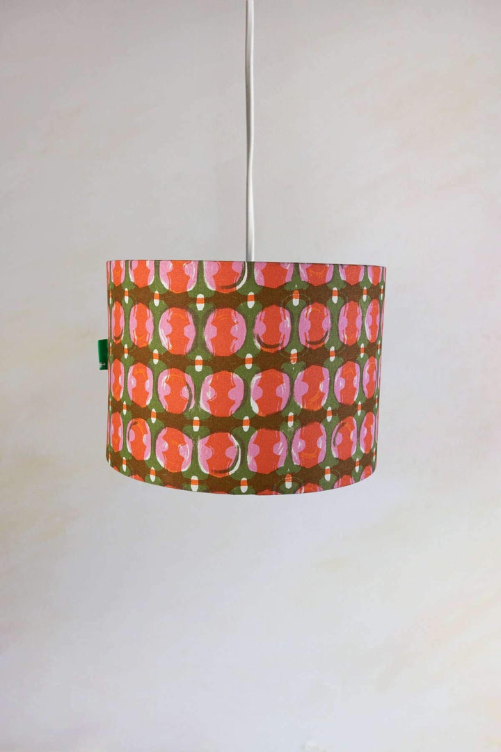 PENDANT LAMPS Marica Large Drum Pendant (Red Pepper)