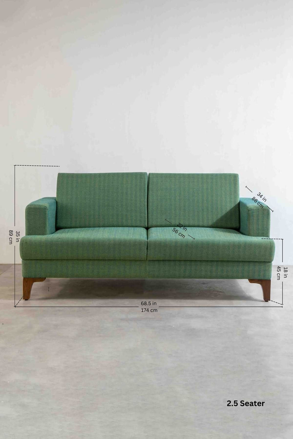 Herringbone Astral Green Fabric