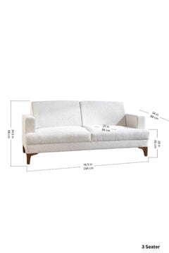 Boucle Off White Fabric
