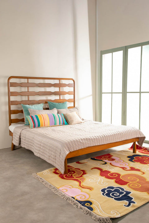 BEDS Marina Spindle Teak Wood Bed