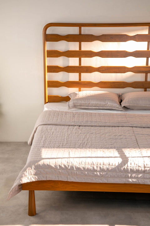 BEDS Marina Spindle Teak Wood Bed