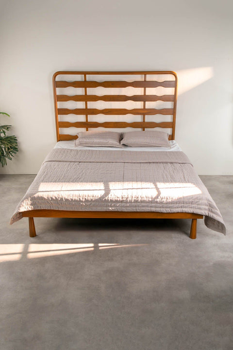 BEDS Marina Spindle Teak Wood Bed