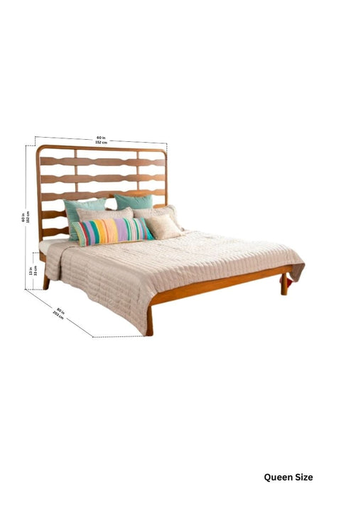 BEDS Marina Spindle Teak Wood Bed