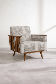 PRINT & PATTERN UPHOLSTERY FABRICS Marine Drive Printed Upholstery Fabric (Charcoal)