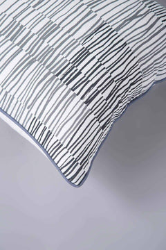 PRINT & PATTERN CUSHIONS Marine Drive Charcoal (41 Cm X 41 Cm) Cushion Cover
