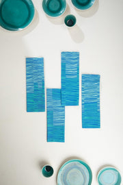 NAPKINS Marine Drive  Water Blue Dinner Napkin