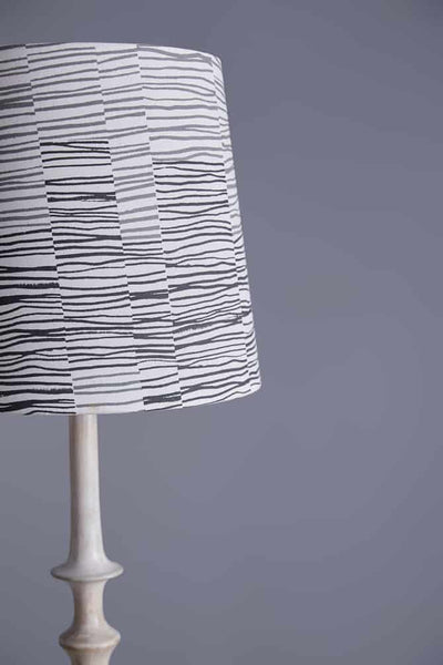 LAMPSHADES Marine Drive Medium Taper Lampshade (Charcoal)