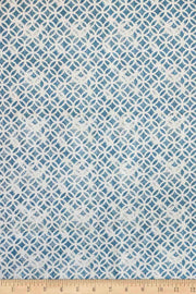 PRINT & PATTERN UPHOLSTERY FABRICS Maya Circle Printed Upholstery Fabric (Blue)