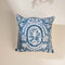 Medallion Tree Indigo Floor Cushion Cover (61 X 61 Cm)