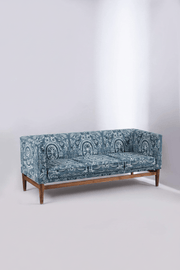 PRINT & PATTERN UPHOLSTERY FABRICS Medallion Tree Indigo Printed Upholstery Fabric