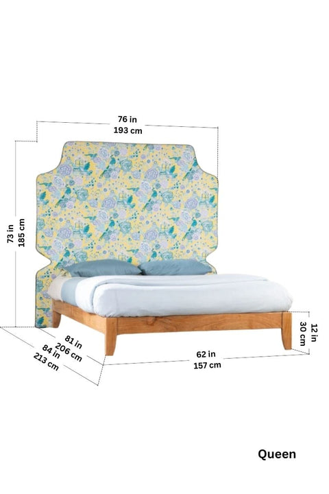 BEDS Mesa Upholstered Headboard And Bed