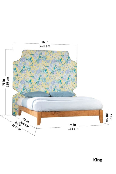 BEDS Mesa Upholstered Headboard And Bed
