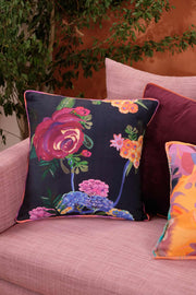 PRINT & PATTERN CUSHIONS Midnight Floral Cushion Cover (41 Cm X 41 Cm)