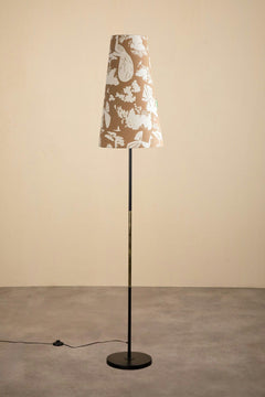 Peacock Song Tall Taper Lampshade (Taupe)