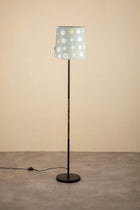 Midnight Slim Floor Lamp with Celestial Sky Taper Lampshade (Lunar Gold)