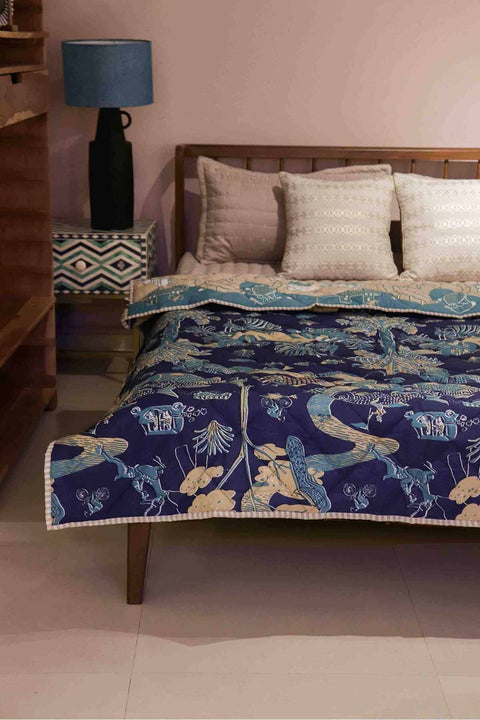 PRINT & PATTERN QUILTS Mindscape Blue Moon Quilt