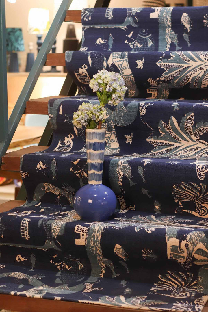 PRINT & PATTERN RUGS Mindscape Printed Rug (City Blue)