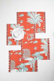 TABLE MATS Mindscape Passion Coral Table Mat (Set Of 4)