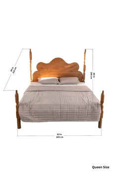 BEDS Miramar Four Poster Acacia Wood Bed