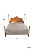 BEDS Miramar Four Poster Acacia Wood Bed