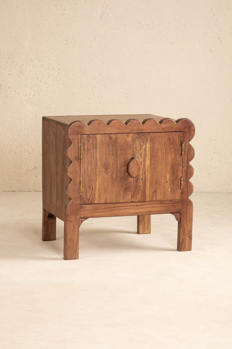 BEDSIDE TABLES Miramar Acacia Wood Bedside Table