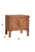 BEDSIDE TABLES Miramar Acacia Wood Bedside Table
