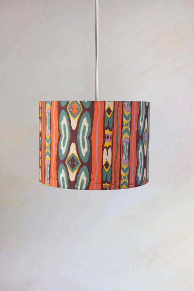 PENDANT LAMPS Mire Ikkat Large Drum Pendant