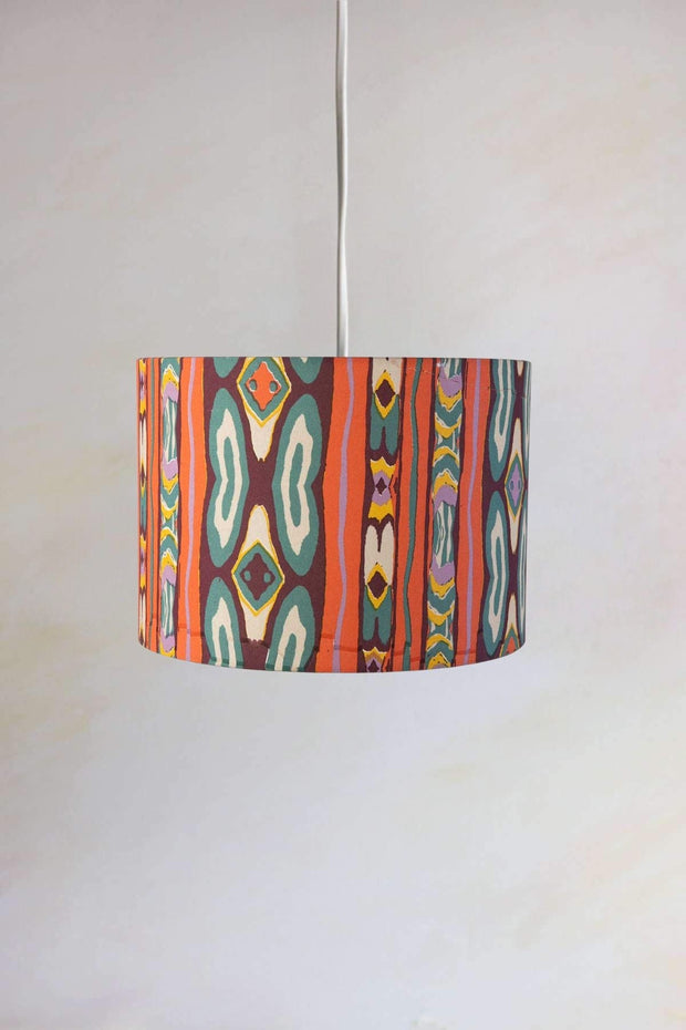 PENDANT LAMPS Mire Ikkat Large Drum Pendant