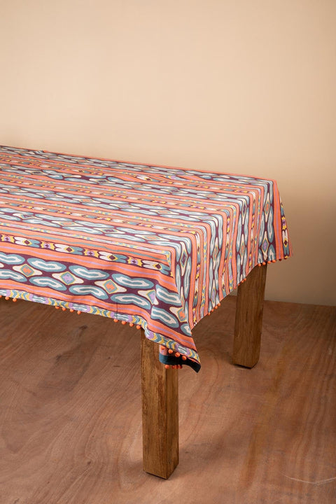 TABLE CLOTHS Mire Ikkat Madder Red Table Cloth