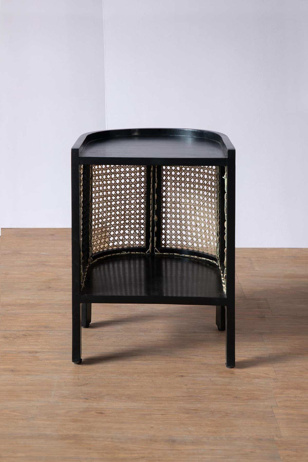 BEDSIDE TABLES Mod Wicker Bedside Table (Teak Wood And Wicker)