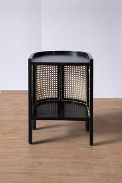 BEDSIDE TABLES Mod Wicker Bedside Table (Teak Wood And Wicker)