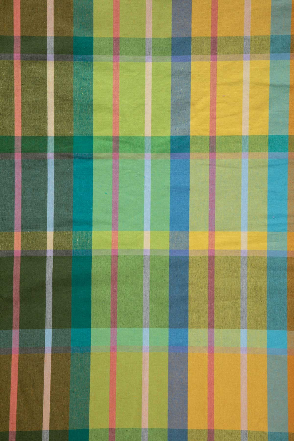 PRINT & PATTERN UPHOLSTERY FABRICS Modish Madras Sun Yellow Patterned Upholstery Fabric