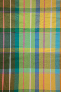 PRINT & PATTERN UPHOLSTERY FABRICS Modish Madras Sun Yellow Patterned Upholstery Fabric