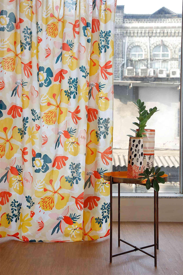 SHEER FABRIC AND CURTAINS MOHUR SHEER FABRIC AND CURTAINS (YELLOW)