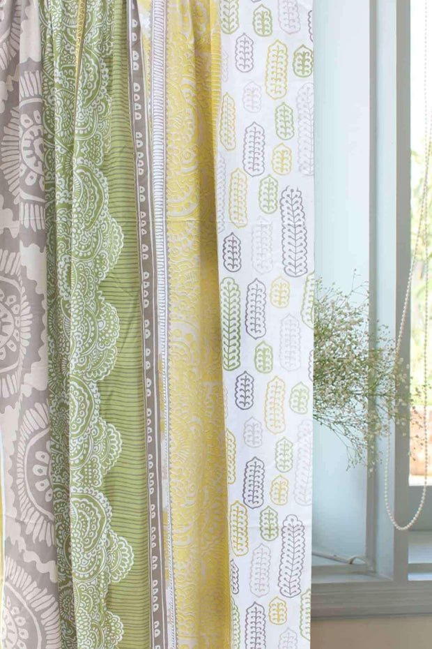 COTTON FABRIC AND CURTAINS Mohuz Cotton Fabric And Curtains (Olive)