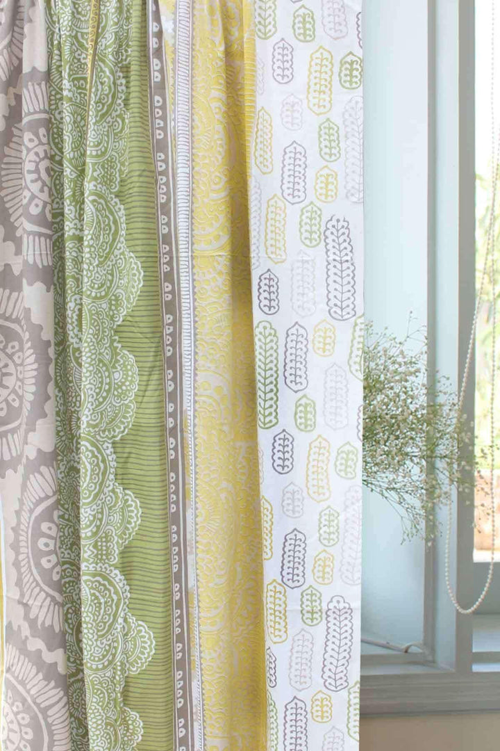 COTTON FABRIC AND CURTAINS Mohuz Cotton Fabric And Curtains (Olive)