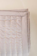 SOLID & TEXTURED BEDCOVERS Moira Sliver Sand Quilted Bedcover