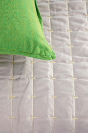 SOLID & TEXTURED BEDCOVERS Moira Sliver Sand Quilted Bedcover