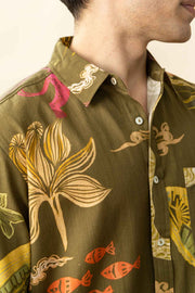 SHIRTS Monki Mind Printed Shirt (Must Have Brown)