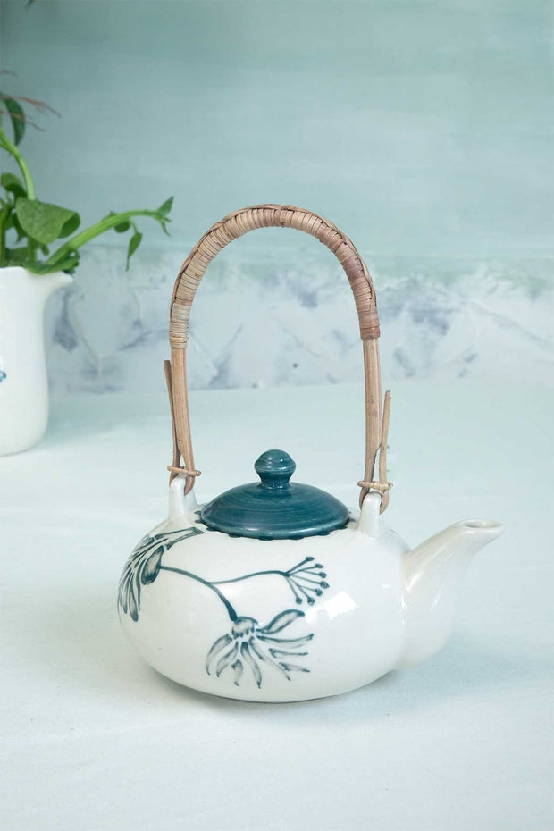 TEA TIME Montane Rainforest Teal Ceramic Tea Set