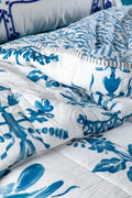PRINT & PATTERN QUILTS Montane Summer Blue Quilt