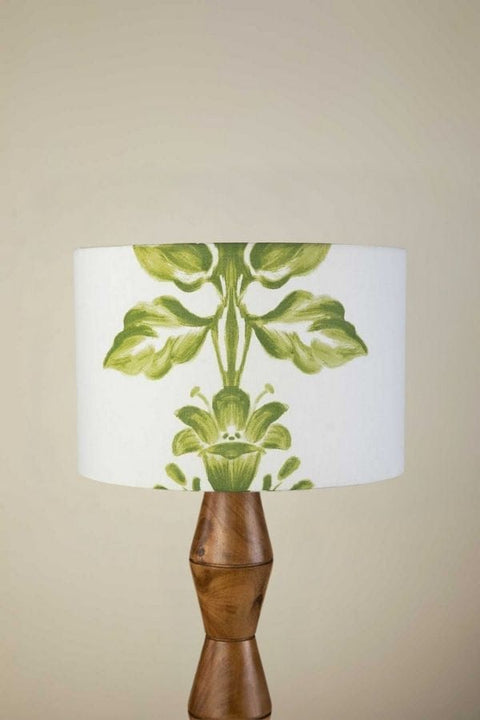 LAMPSHADES Montane Medium Drum Lampshade (Green And White)
