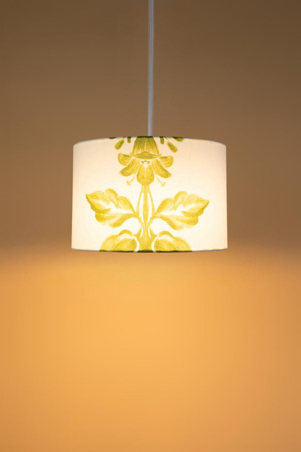PENDANT LAMPS Montane Medium Drum Pendant (Green And White)