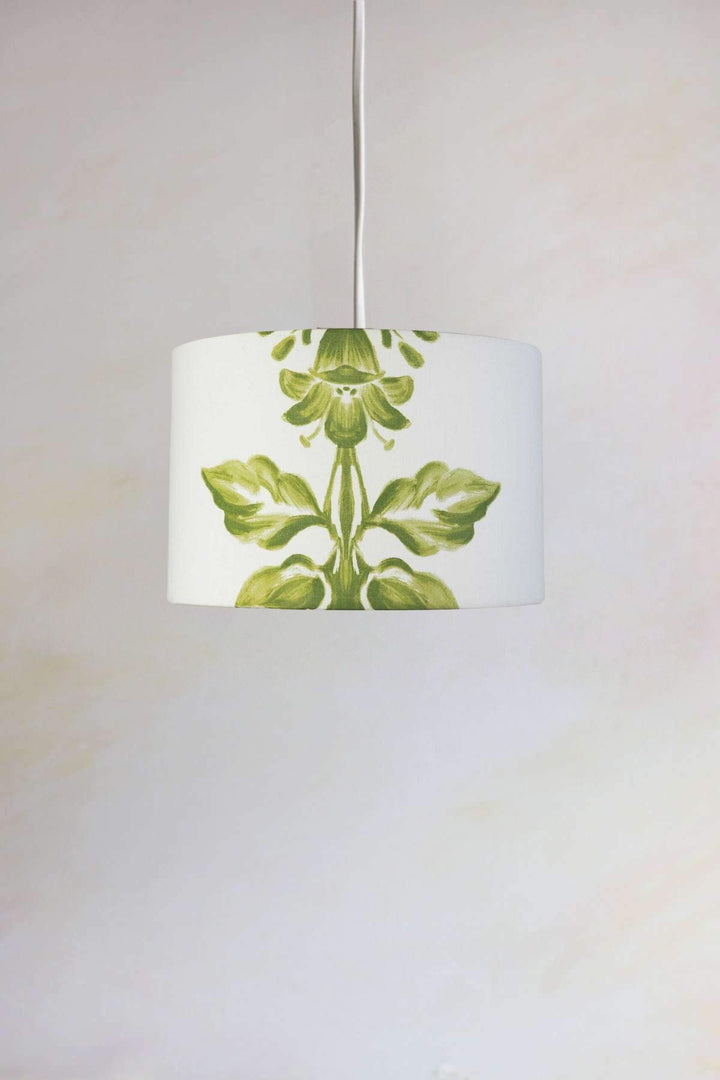 PENDANT LAMPS Montane Medium Drum Pendant (Green And White)