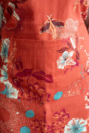 KITCHEN LINEN Moonflower  Cooking Apron