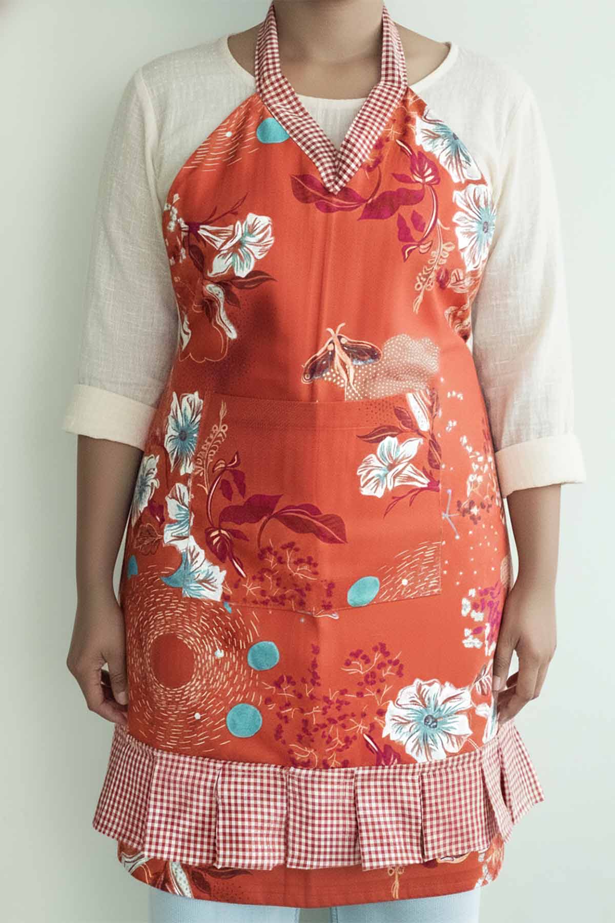 KITCHEN LINEN Moonflower  Cooking Apron