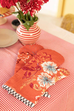 KITCHEN LINEN Moonflower Oven Mitt