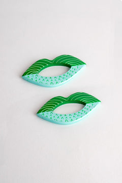 Muah Green Napkin Ring (Set Of 2)
