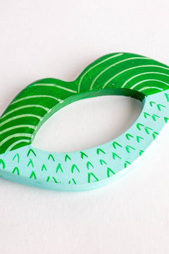 BAR TOOLS Muah Green Napkin Ring (Set Of 2)